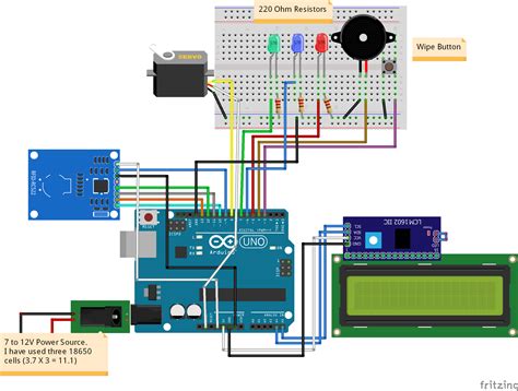 checking rfid tag with arduino|rfid Arduino circuit diagram.